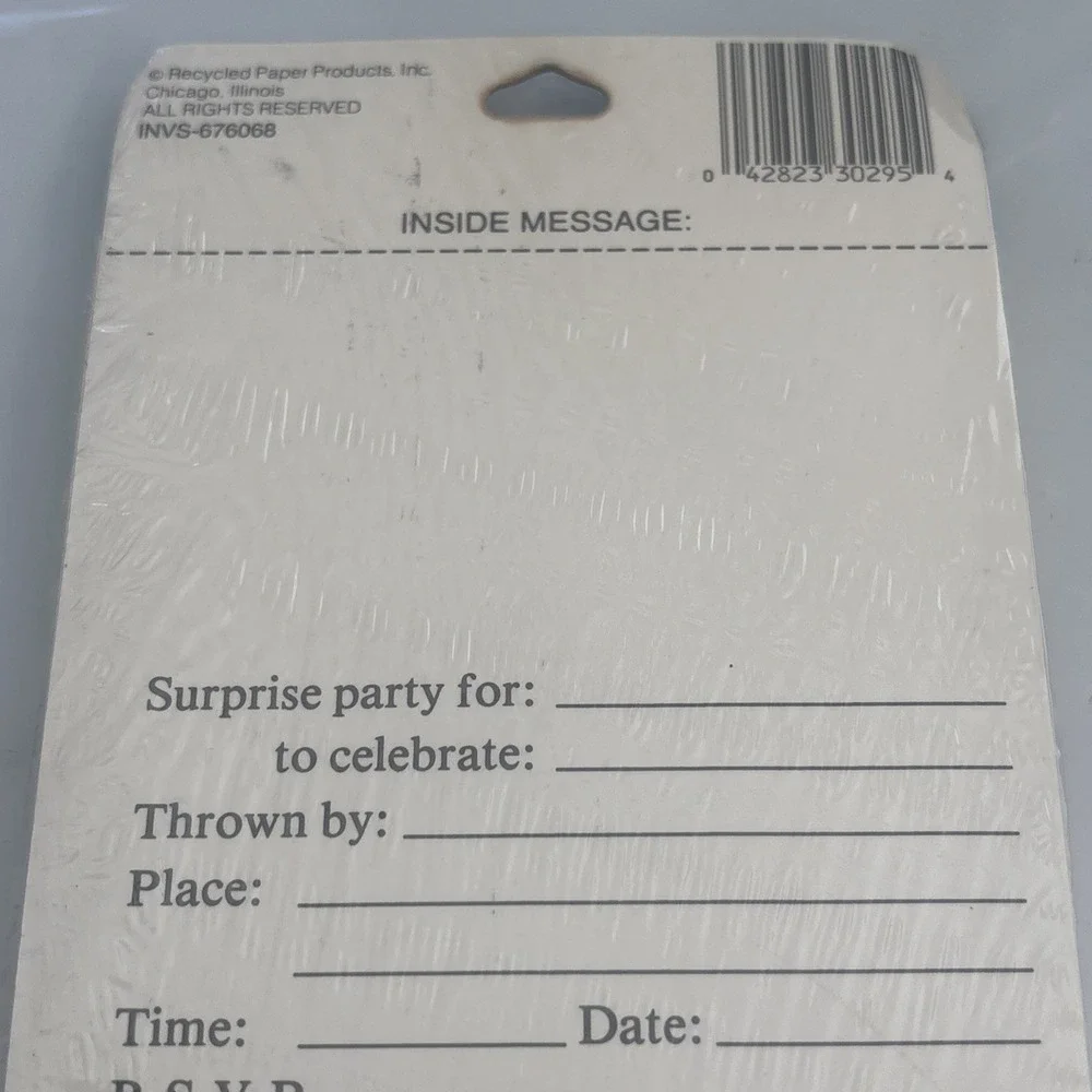 VTG BOYDTON Surprise Party Invitations 